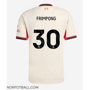 Billige Fotballdrakt Liverpool Jeremie Frimpong #30 Replika Bortedrakt 2025-26 Kortermet